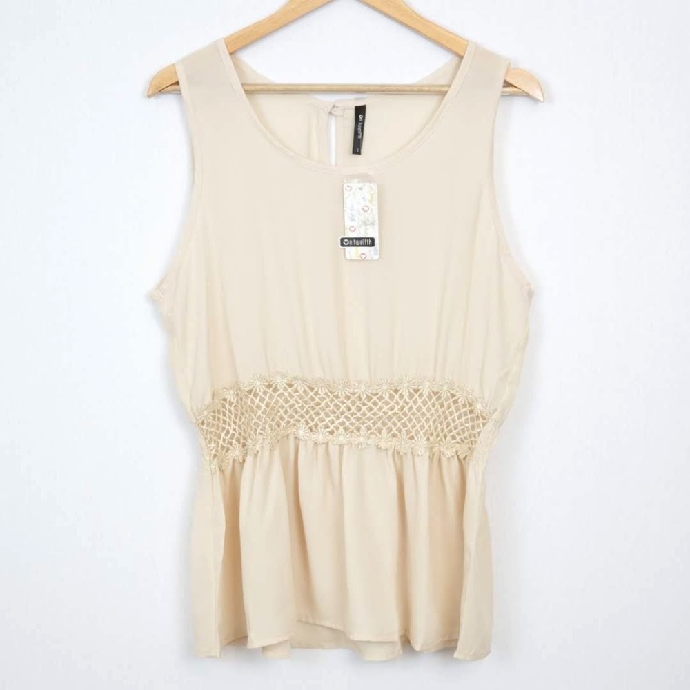 3/$10 sale NWT On Twelfth Top Boho Work Career